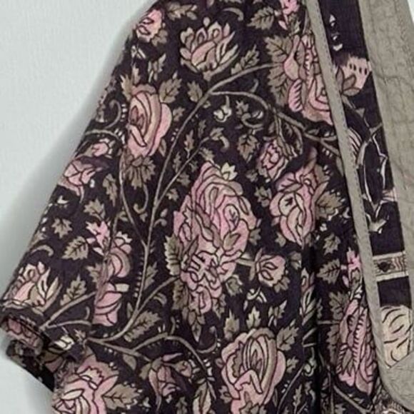 Vintage Y2K Free People Boho Kantha Trim Hippie Peasant Milkmaid Top Size 8 - Picture 8 of 8